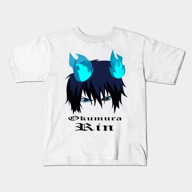 Okumura rin Kids T-Shirt by Xanxus